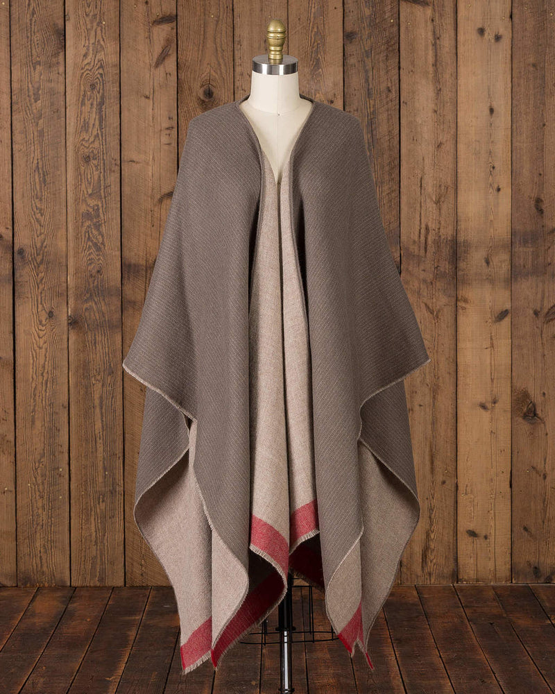 Alicia adams alpaca empire cape, alpaca poncho cape for women, alpaca poncho, womens alpaca poncho, alpaca vs cashmere, mocha scarlet light taupe womens cape