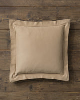 Alicia Adams Alpaca Hudson Euro Pillow, alpaca pillow, alpaca throw pillow, alpaca decorative pillow, alpaca vs cashmere, light camel alpaca euro throw pillow