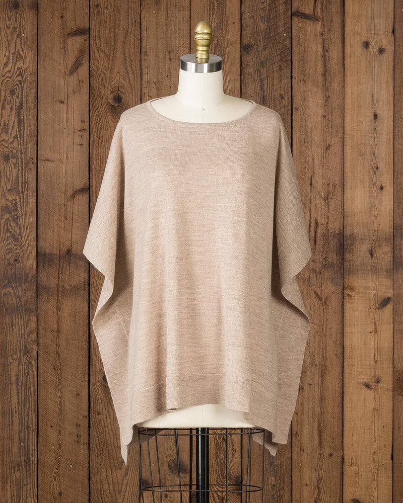 alicia adams alpaca jamie sweater, luxury womens sweater, 100% baby alpaca, womens loose alpaca sweater, women's plus size alpaca sweater, luxury sweater, tan, camel, taupe alpaca sweater, alpaca apparel, sustainable fashion, softer than cashmere,  ecofriendly alpaca sweater