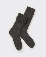 Alicia Adams Alpaca Lounge Sock, alpaca socks, womens alpaca socks, alpaca socks men, alpaca wool socks, charcoal alpaca socks