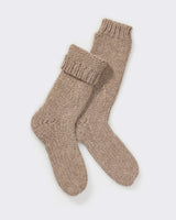 Alicia Adams Alpaca Lounge Sock, alpaca socks, womens alpaca socks, alpaca socks men, alpaca wool socks, taupe alpaca socks