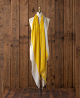 Alicia Adams Alpaca Alassio Wrap,  100 baby alpaca wrap, lightweight alpaca wrap, alpaca wrap, all fair-trade made, alpaca vs cashmere, light grey and yellow alpaca wrap