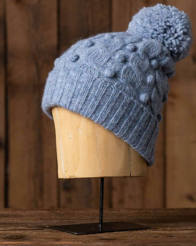 Alicia Adams Alpaca Mimi Hat, alpaca hat, alpaca beanie hat, alpaca hat mens, alpaca vs cashmere, frosted blue baby alpaca beanie hat