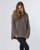 Alicia Adams Alpaca Oversized Sweater, alpaca sweaters women, oversized alpaca sweater, oversized sweaters for women,  mocha brown alpaca sweater