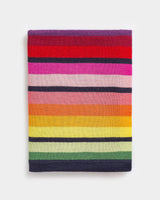 Alicia Adams Alpaca Rainbow Scarf, 100 alpaca scarf, alpaca scarf mens, pride gifts, alpaca scarf womens, alpaca scarf peru, rainbow alpaca scarf