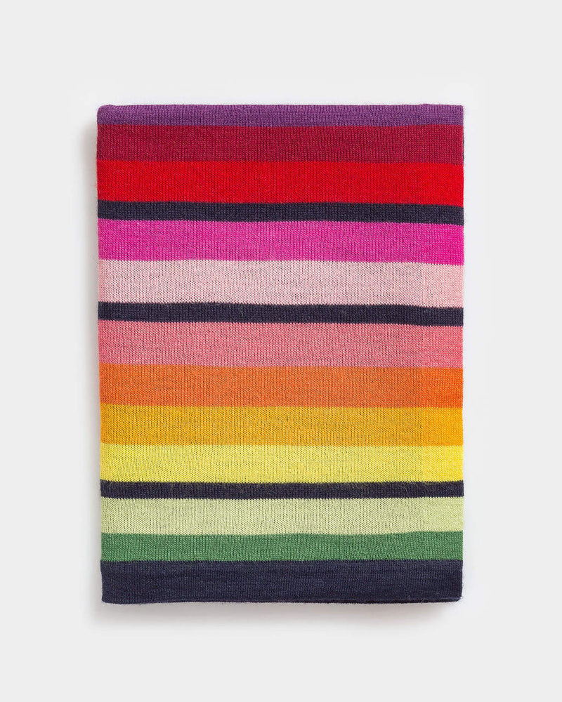 Alicia Adams Alpaca Rainbow Scarf, 100 alpaca scarf, alpaca scarf mens, pride gifts, alpaca scarf womens, alpaca scarf peru, rainbow alpaca scarf