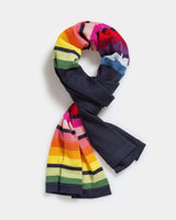 Alicia Adams Alpaca Rainbow Scarf, 100 alpaca scarf, alpaca scarf mens, pride gifts, alpaca scarf womens, alpaca scarf peru, rainbow alpaca scarf