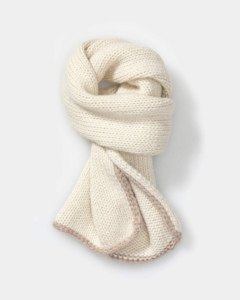 alicia adams alpaca baby scarf, baby alpaca scarf, alpaca scarf, alpaca baby clothing, 100 alpaca scarf, alpaca vs cashmere, ivory and taupe baby alpaca scarf