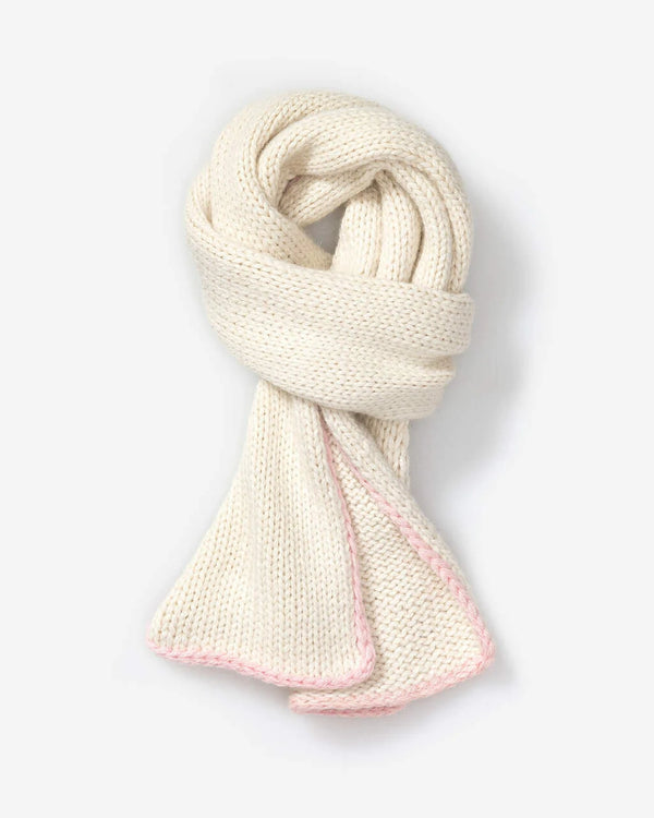 alicia adams alpaca baby scarf, baby alpaca scarf, alpaca scarf, alpaca baby clothing, 100 alpaca scarf, alpaca vs cashmere, ivory and light pink baby alpaca scarf