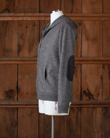 alicia adams alpaca verbier zip up hoodie, alpaca hoodie mens, mens alpaca wool sweater, alpaca hoodie sweater, charcoal grey alpaca zip up sweater