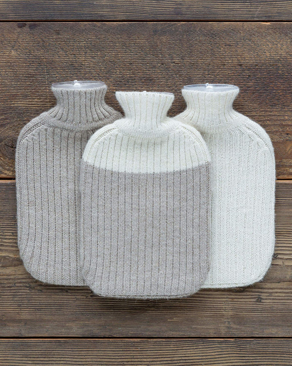 Alicia Adams Alpaca Hot Water Bottle, alpaca gift items, alpaca hot water bottle cover, fair trade made in peru, neutral color alpaca hot water bottle