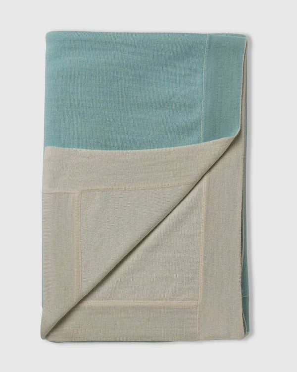 Alicia Adams Alpaca Tokyo Blanket, luxury alpaca bed blanket, king alpaca bed blanket, queen alpaca bed blanket, aqua and ivory alpaca bed blanket