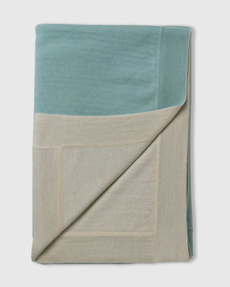 Alicia Adams Alpaca Tokyo Blanket, luxury alpaca bed blanket, king alpaca bed blanket, queen alpaca bed blanket, aqua and ivory alpaca bed blanket