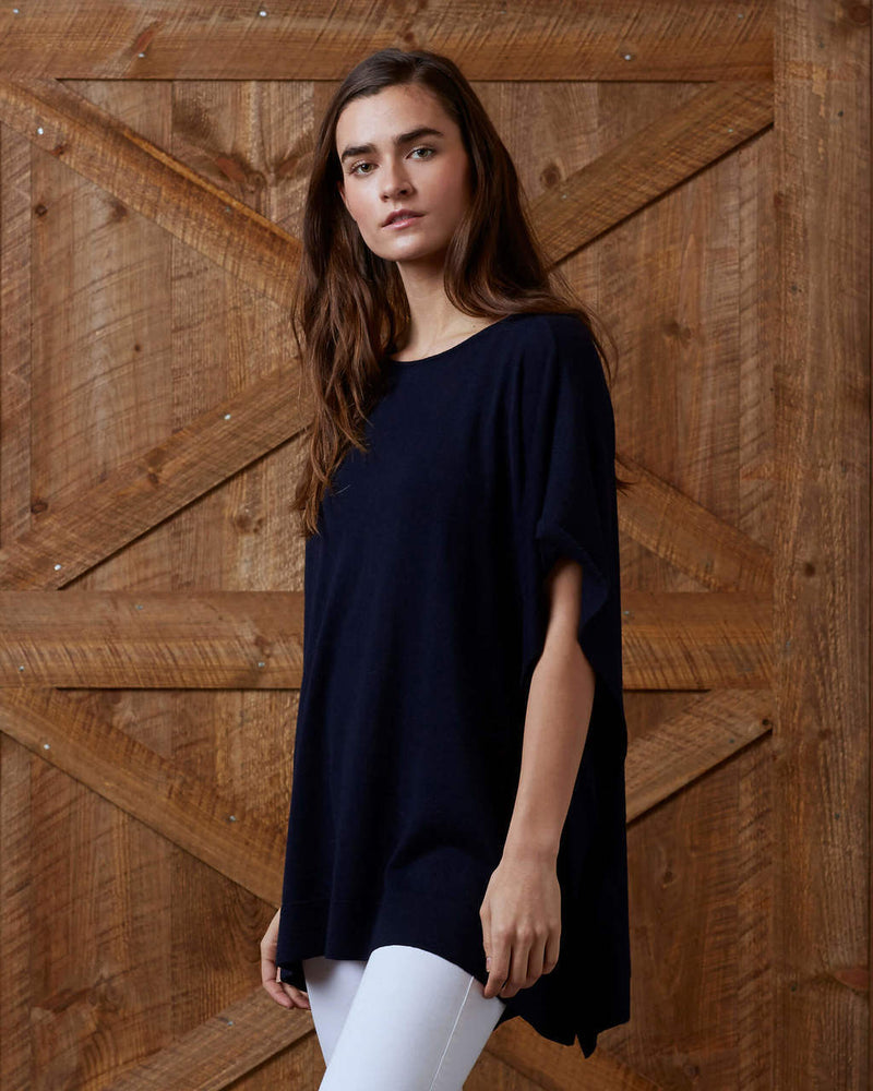 alicia adams alpaca jamie sweater, luxury womens sweater, 100% baby alpaca, womens loose alpaca sweater, women's plus size alpaca sweater, luxury sweater, navy blue alpaca sweater, alpaca apparel, sustainable fashion, softer than cashmere,  ecofriendly alpaca sweater