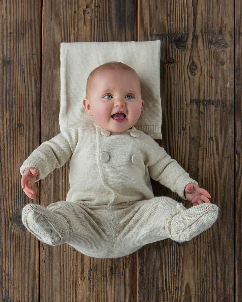 Alicia Adams Alpaca Cria Baby Set, alpaca gifts, alpaca baby clothes, alpaca hat, baby alpaca sweater, alpaca clothing, ivory alpaca baby clothing set
