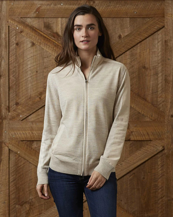 Alicia Adams Alpaca Damien Sweater for Women, alpaca sweater, alpaca zip up sweater, alpaca clothing, alpaca sweaters womens, ecru ivory alpaca sweater