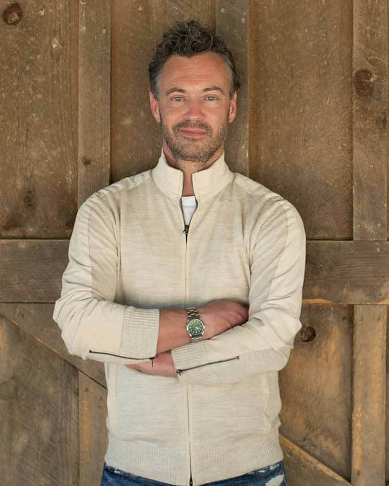 Alicia Adams Alpaca Damien Zip Sweater, alpaca sweater mens, alpaca wool sweater mens, alpaca sweater, ecru white alpaca zip sweater