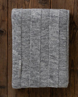 alicia adams alpaca gramercy throw, alpaca blanket, alpaca throws and blankets, 100 alpaca blanket, cable knit baby alpaca throw, dark grey alpaca throw