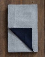 Alicia Adams Alpaca Hudson Throw, reversible alpaca throw blanket, alpaca throw, alpaca vs cashmere, light grey and navy alpaca throw