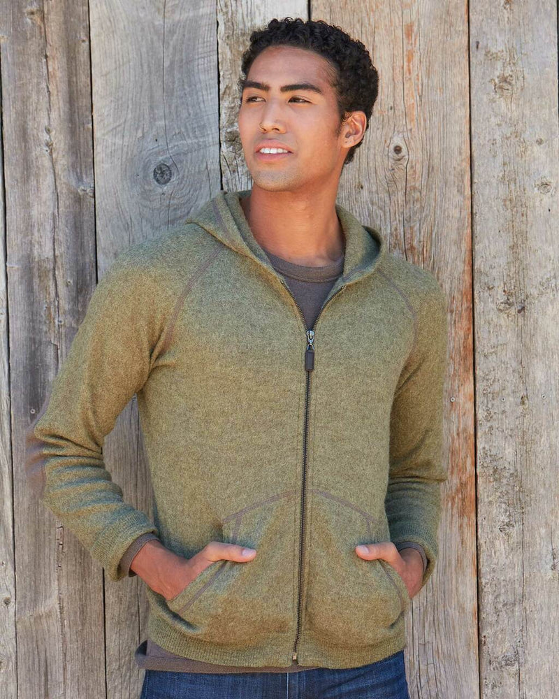 alicia adams alpaca verbier zip up hoodie, alpaca hoodie mens, mens alpaca wool sweater, alpaca hoodie sweater, hunter green alpaca zip up sweater