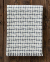 alicia adams alpaca kingston throw, alpaca blanket, alpaca throws and blankets, 100 alpaca blanket, houndstooth alpaca throw, dark grey alpaca throw