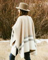 Alicia Adams Alpaca Aspen Cape, alpaca poncho cape for women, alpaca poncho womens, alpaca wrap, ivory, light grey and beige alpaca cape