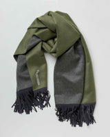 alicia adams alpaca suri wrap/scarf for men, mens alpaca scarf, alpaca wrap, all fair-trade made, alpaca vs cashmere, hunter and dark grey alpaca wrap