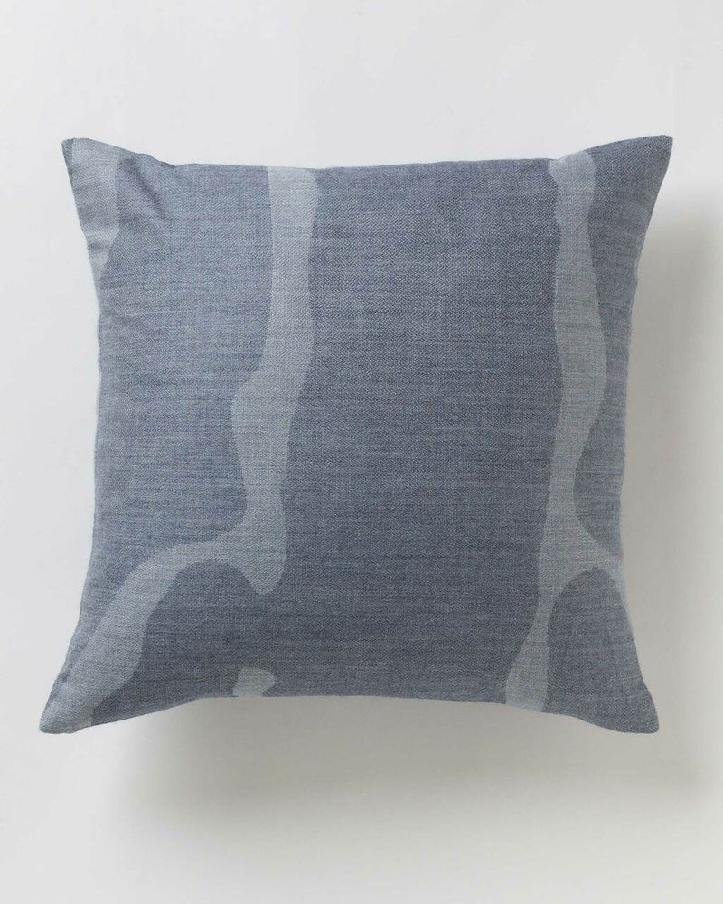 Alicia Adams Alpaca Zigby Pillow, alpaca pillow, alpaca throw pillow, alpaca decorative pillow, alpaca vs cashmere, denim blue and chambray blue alpaca throw pillow