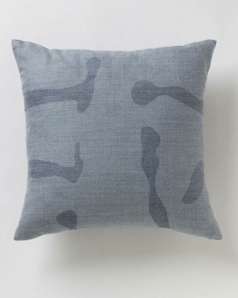 Alicia Adams Alpaca Zigby Pillow, alpaca pillow, alpaca throw pillow, alpaca decorative pillow, alpaca vs cashmere, denim blue and chambray blue alpaca throw pillow